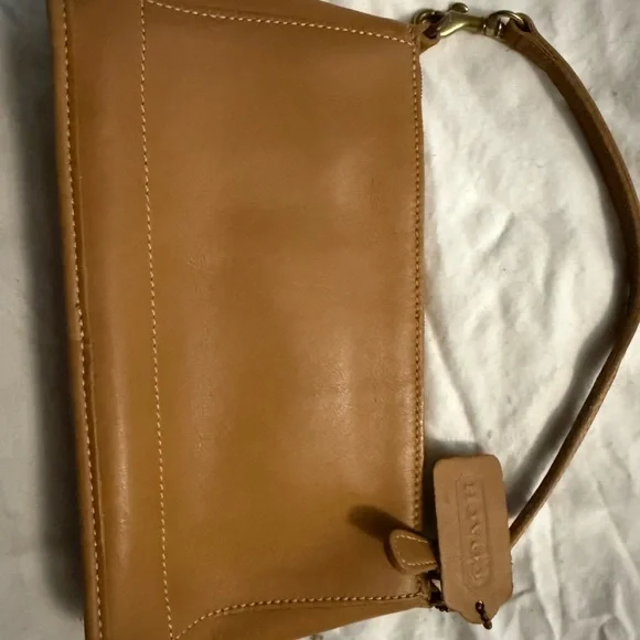 Coach Tan Leather Wristlet - Picture 4 of 4